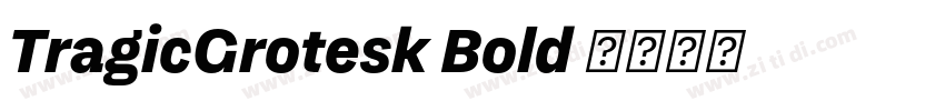 TragicGrotesk Bold 字体转换